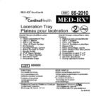 Laceration Tray - Med-Rx - 25 Trays / Case - 85-2010