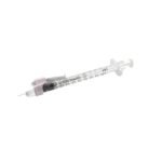 SafetyGlide Insulin Syringe with Permanently Attached Needle, 1ML, w/ 29G x 1/2 IN - 100Each/Box, 4Box/Case - BD305930
