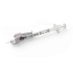 SafetyGlide Insulin Syringe with Permanently Attached Needle, 0.5ML, 30G x 5/16 in, 8MM - 100Each/Box, 4Box/Case - BD305934