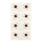 EKG (ECG) Electrodes - Red Dot™ Monitoring Electrode with Foam Tape and Sticky Gel - Lasts up to 5 days - with Built-in Abrader - 5/Bag x 200 Bags/Case = 1000/Case - 3M2570-5