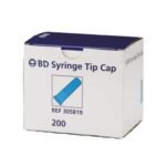 BD Syringe Tip Cap, Single - 200/Box - BD305819
