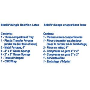 CHS Med-Rx® Dressing Tray- 85-4004