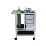 MJM Emergency Crash Cart - 3 Pull Out Tub - 20X31.5IN -  1/Each - 1010-3TWN