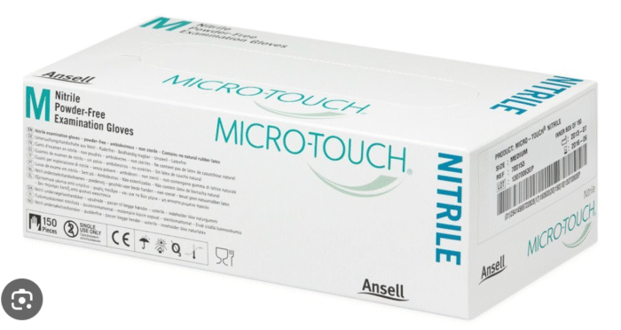 Micro-Touch® Nitra-Tex® Examination Glove - Nitrile - Pair - Blue - 50/Box - Image 1