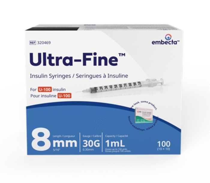 Insulin Syringe - Self-Contained - Ultra-Fine™ II Short Needle - 10/Bag - BD320469 - Image 1