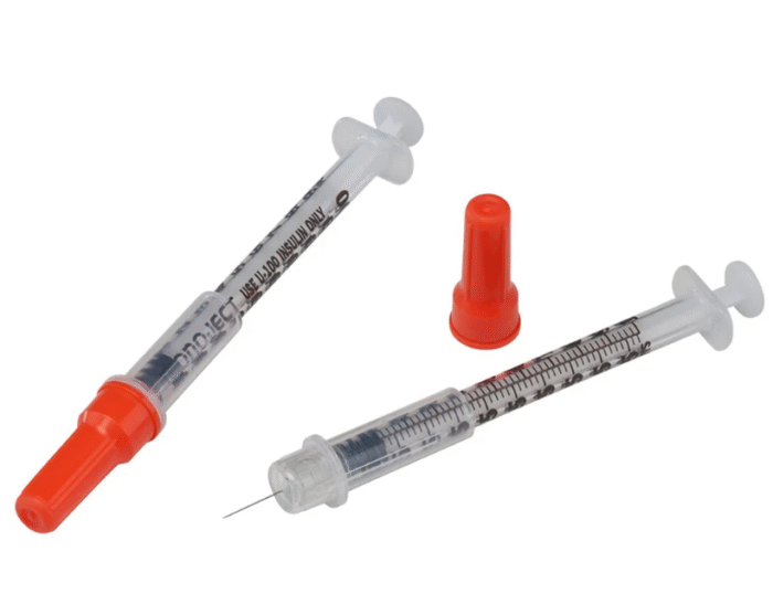 Monoject™ Insulin Syringe with Permanent Needle - 100/Box - Image 1