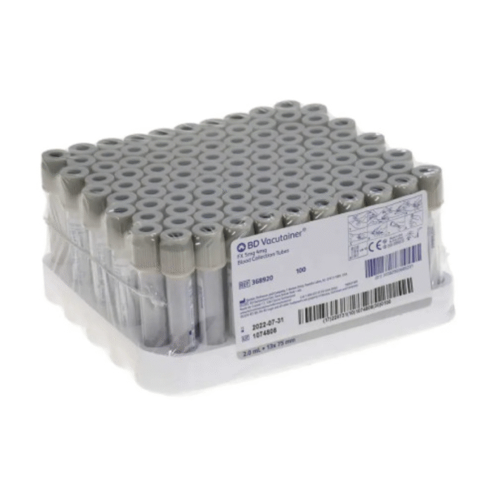Vacutainer® Plus Blood Collection Tube - Grey Top - 100/Box - Image 1