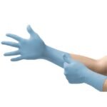 Sterile Nitrile Exam Gloves - Micro-Touch® Nitra-Tex® - Blue - Extended Cuff - 50 Pairs/Box x 4 Boxes/Case = 200 Pairs/Case - Sold by Case - Image 2