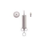 AMG Medical Metal Ear Syringe - Chrome Plated - Floor Quality - 4OZ W/SHIELD/ 2 TIPS - 1 Each - 602-330