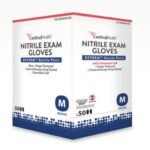 ESTEEM Sterile Nitrile Exam Gloves - Pairs - Powder Free - Extended Cuff - 50 Pairs/Box x 4 Boxes/Case = 200 Pairs/Case - Sold by Case