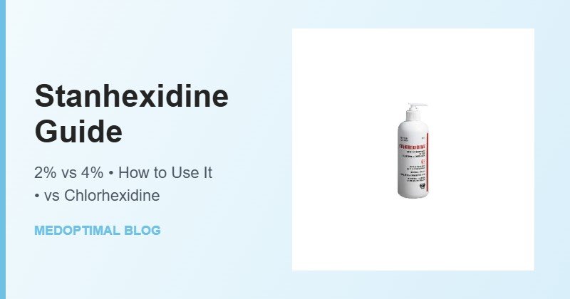 Stanhexidine chlorhexidine gluconate skin cleanser guide - Medoptimal blog banner
