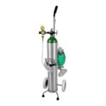 Emergency Oxygen Crash Cart Kit – E-Cylinder, 0–15 LPM Regulator, BVM, Airways & Wheeled Cart